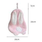 Maxbell Maxbell Hand Towel with Hanging Loops Absorbent Cute for Apartment Home Holiday pink