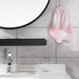 Maxbell Maxbell Hand Towel with Hanging Loops Absorbent Cute for Apartment Home Holiday pink