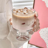Maxbell Dessert Cup Photo Prop Footed Espresso Cup for Salad Yogurt Anniversary clear