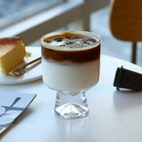 Maxbell Dessert Cup Photo Prop Footed Espresso Cup for Salad Yogurt Anniversary clear