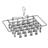Maxbell Drying Rack Load Bearing Multifunction Clothespin for Shorts Pants Underwear Argent