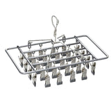 Maxbell Drying Rack Load Bearing Multifunction Clothespin for Shorts Pants Underwear Argent