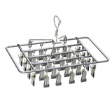 Maxbell Drying Rack Load Bearing Multifunction Clothespin for Shorts Pants Underwear Argent
