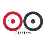 Maxbell Universal Lid Top Covers Kitchen Acceesories Pan Cover for Pots Skillet Pans Red 21cm