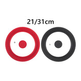 Maxbell Universal Lid Top Covers Kitchen Acceesories Pan Cover for Pots Skillet Pans Red 21cm