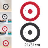 Maxbell Universal Lid Top Covers Kitchen Acceesories Pan Cover for Pots Skillet Pans Red 21cm