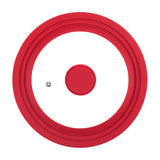 Maxbell Universal Lid Top Covers Kitchen Acceesories Pan Cover for Pots Skillet Pans Red 21cm