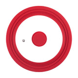 Maxbell Universal Lid Top Covers Kitchen Acceesories Pan Cover for Pots Skillet Pans Red 21cm