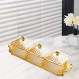 Maxbell Maxbell Dried Fruit Dish with Lid Snacks Container for Holiday Restaurant Countertop B