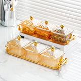 Maxbell Maxbell Dried Fruit Dish with Lid Snacks Container for Holiday Restaurant Countertop B