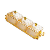 Maxbell Maxbell Dried Fruit Dish with Lid Snacks Container for Holiday Restaurant Countertop B