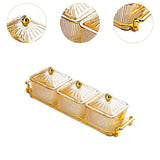 Maxbell Maxbell Dried Fruit Dish with Lid Snacks Container for Holiday Restaurant Countertop B