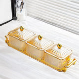 Maxbell Maxbell Dried Fruit Dish with Lid Snacks Container for Holiday Restaurant Countertop B