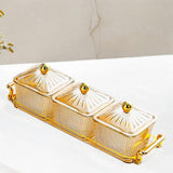 Maxbell Maxbell Dried Fruit Dish with Lid Snacks Container for Holiday Restaurant Countertop B