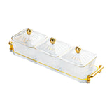Maxbell Maxbell Dried Fruit Dish with Lid Snacks Container for Holiday Restaurant Countertop C