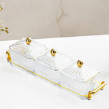 Maxbell Maxbell Dried Fruit Dish with Lid Snacks Container for Holiday Restaurant Countertop C