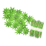 Maxbell Maxbell 50Pcs Cocktail Umbrella Picks Drink Umbrella Sticks for Wedding Bar Birthday 10x11cm