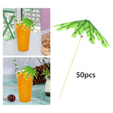 Maxbell Maxbell 50Pcs Cocktail Umbrella Picks Drink Umbrella Sticks for Wedding Bar Birthday 10x11cm