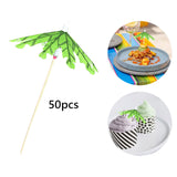Maxbell Maxbell 50Pcs Cocktail Umbrella Picks Drink Umbrella Sticks for Wedding Bar Birthday 10x11cm