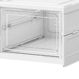 Maxbell Maxbell Foldable Shoe Rack Portable Folding Shoe Rack Clear Cabinet Bin for Entryway 1 Layer