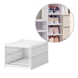 Maxbell Maxbell Foldable Shoe Rack Portable Folding Shoe Rack Clear Cabinet Bin for Entryway 1 Layer