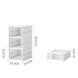 Maxbell Maxbell Foldable Shoe Rack Portable Folding Shoe Rack Clear Cabinet Bin for Entryway 3 Layers