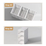 Maxbell Maxbell Foldable Shoe Rack Portable Folding Shoe Rack Clear Cabinet Bin for Entryway 3 Layers
