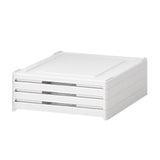 Maxbell Maxbell Foldable Shoe Rack Portable Folding Shoe Rack Clear Cabinet Bin for Entryway 3 Layers