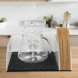 Maxbell Maxbell Coffee Organizer Stand Coffee Maker and Paper Holder for Home Cafe Bar Hotel