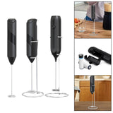 Maxbell Maxbell Electric Milk Frother Portable Egg Beater for Latte Drinks Mix Hot Chocolate Black