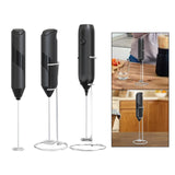 Maxbell Maxbell Electric Milk Frother Portable Egg Beater for Latte Drinks Mix Hot Chocolate Black
