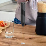 Maxbell Maxbell Electric Milk Frother Portable Egg Beater for Latte Drinks Mix Hot Chocolate Black