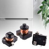 Maxbell 3 Pieces Coil Compressor Relay Starter Maintenance Installation Refrigerator 1 3HP 250W