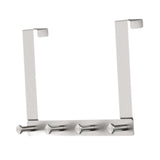 Maxbell Maxbell Door Rear Hanger with Hooks Sturdy Wall Mounted for Bedroom Kitchen Bathroom 4 Hooks