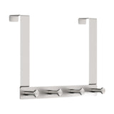 Maxbell Maxbell Door Rear Hanger with Hooks Sturdy Wall Mounted for Bedroom Kitchen Bathroom 4 Hooks