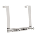 Maxbell Maxbell Door Rear Hanger with Hooks Sturdy Wall Mounted for Bedroom Kitchen Bathroom 4 Hooks