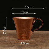 Maxbell Maxbell Copper Coffee Mug Sturdy Teaware 170ml Copper Water Cup for Tea Milk 2 Pieces
