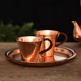 Maxbell Maxbell Copper Coffee Mug Sturdy Teaware 170ml Copper Water Cup for Tea Milk 2 Pieces