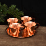 Maxbell Maxbell Copper Coffee Mug Sturdy Teaware 170ml Copper Water Cup for Tea Milk 2 Pieces