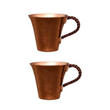 Maxbell Maxbell Copper Coffee Mug Sturdy Teaware 170ml Copper Water Cup for Tea Milk 2 Pieces
