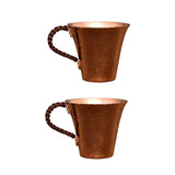 Maxbell Maxbell Copper Coffee Mug Sturdy Teaware 170ml Copper Water Cup for Tea Milk 2 Pieces