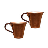 Maxbell Maxbell Copper Coffee Mug Sturdy Teaware 170ml Copper Water Cup for Tea Milk 2 Pieces