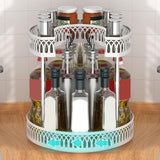 Maxbell Maxbell Spice Rack Rotatable Spice Jars Holder Makeup Organizer for Bathroom Kitchen