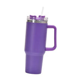 Maxbell Maxbell 40oz Tumbler with Handle Reusable Stainless Steel Cup for Car Travel Camping Purple