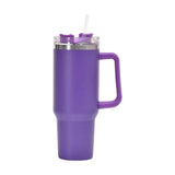 Maxbell Maxbell 40oz Tumbler with Handle Reusable Stainless Steel Cup for Car Travel Camping Purple