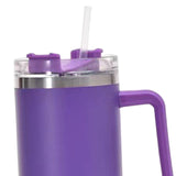 Maxbell Maxbell 40oz Tumbler with Handle Reusable Stainless Steel Cup for Car Travel Camping Purple