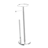 Maxbell Maxbell Freestanding Toilet Paper Holder Stand Bathroom Storage for Farmhouse Rustic Argent