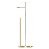 Maxbell Freestanding Toilet Paper Holder Stand Bathroom Storage for Farmhouse Rustic Gold
