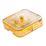 Maxbell Maxbell Divided Serving Tray with Lid Dustproof for Spring Festival Kitchen New Year gold