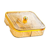 Maxbell Maxbell Divided Serving Tray with Lid Dustproof for Spring Festival Kitchen New Year gold